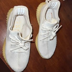 Triple White Yeezys